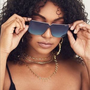 ☀️ NWT QUAY Australia: Bank Roll Gold Sunglasses